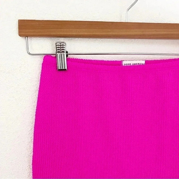 NWT Good American Hawaiian Pink Good Always Fits Swim Skirt, Size 1-2 (2) - Picture 3 of 10